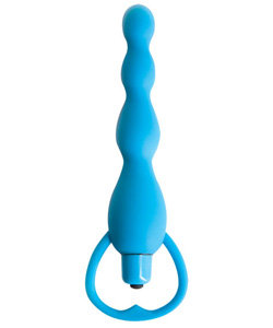 Climax Vibrating Bum Beads Blue