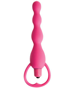 Climax Vibrating Bum Beads Pink