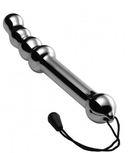 Chrome Dipped Glass Pleasure Probe