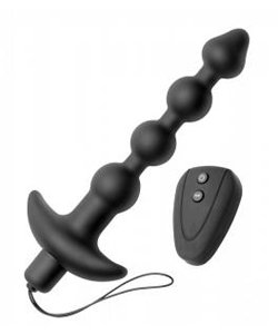 7 Speed Beaded Anal Vibe With Remote