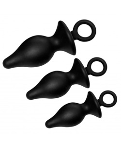 Trinity Silicone Butt Plug Kit