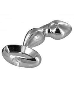 Jeweled Prostate Steel Plug Chrome