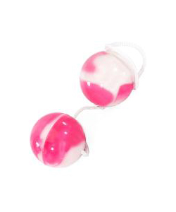 Duotone Marbled Pink Orgasm Balls