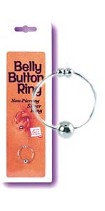 Non-Piercing Silver Belly Button Ring