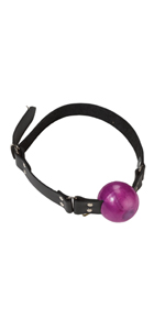 Spartacus Large Purple Ball Gag - D Ring Fastener ~  SPL-8N-11