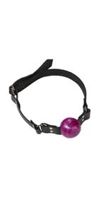 Spartacus Small Purple Ball Gag - D Ring Fastener ~  SPL-8N-18