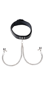 Spartacus Collar with Nipple Clamps ~  SPL-08J-13