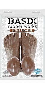 Little Piggies Basix Rubber Works, Brown ~ PD4302-29