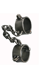 2.5 Inch Steel Manacles and Shackles ~ XR-RI100-CLR-2.5
