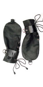 KinkLab Leather Bondage Mittens ~ KL154