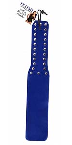 Fetish Fantasy Velvet Studded Paddle, Blue ~ PD3707-14