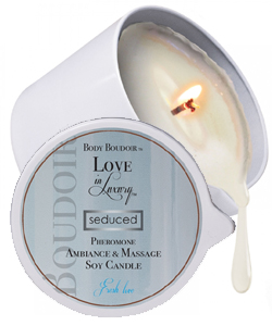 Fresh Love Pheromone and Ambiance Soy Massage Candle