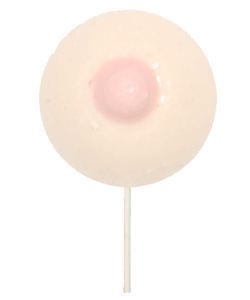 Small Boob On A Stick White Chocolate