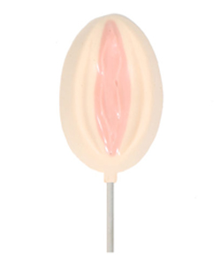 Small Pussy On A Stick White Chocolate