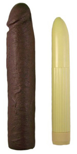 Magnificent Eleven Vibrating Dong Penis Extension, Black ~ NC1875-04