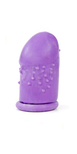 Latex Penis Extension Bumps, Purple  ~  PD2402-12