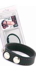 3 Snap Leather Cock Strap - DJ2000-01