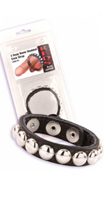 3 Snap Dome Studded Cock Strap - DJ2000-03