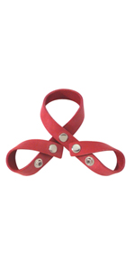 Red Leather 8 Style Ball Divider ~ SPL-05TR