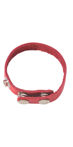 Red Leather Cock Ring ~ SPL-06AR
