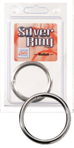 Silver Cock Ring ~ Medium - SE1401-05
