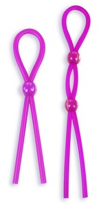 Silicone Cock Ties Cockring, Purple ~ DJ2129-01