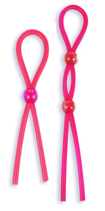Silicone Cock Ties Cockring, Pink ~ DJ2129-03