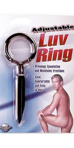 Adjustable Luv Ring, Black ~ PD2268-23