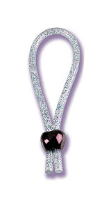 Adjustable Loop Cock Ring, Clear Glitter ~ SE1422-00