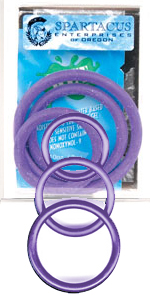3 PC Purple Firm Cock Ring Set