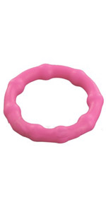 Silicone Beaded Love Ring, Pink ~ PD2251-11