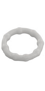 Silicone Beaded Love Ring, Clear ~ PD2251-20