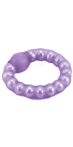 Pearl Beaded Prolong Ring, Purple ~ SE1425-14