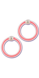 Silicone Beaded Stud Rings ~  SE1455-11