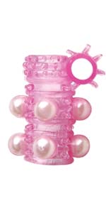Adam and Eve 5X Pearl Embrace Cock Ring ~ A8607-6