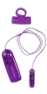 Cuddles Vibrating Cock Ring, Purple ~ DJ1629-01