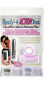 Ready-4-Action Ultra-Pleasure Ring Penis and Clitoral Stimulator ~ PD1802-11