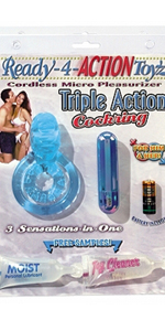 Ready-4-Action Triple Action Cockring ~ PD1842-14