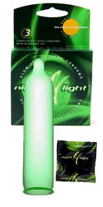Night Light Glow In The Dark Condoms 3 Pack