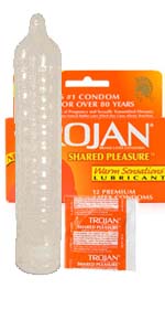 Trojan Shared Pleasure Warming Condoms 12 Pack