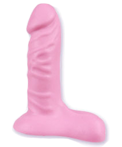 Pink 6 Inch Ballsy Super Cock