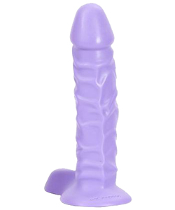 8 Inch Softee Ballsy Super Cock Lavender