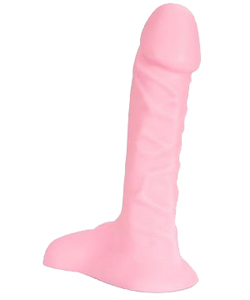 Pink 8 Inch Softee Ballsy Super Cock