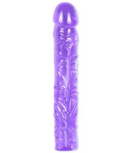 Classic 10 Inch Purple Jelly Dildo