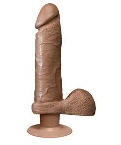 Vibro Realistic 8 Inch Vibrating Brown