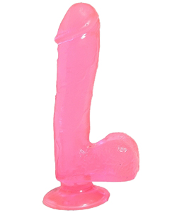 Pink Basix 7.5 Inch Dong with Suction