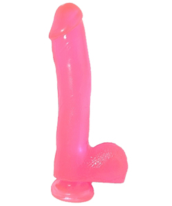 Basix 10 Inch Pink Dong with Suction