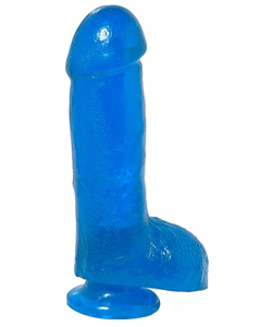 Basix 7 Inch Blue Dong with Suction