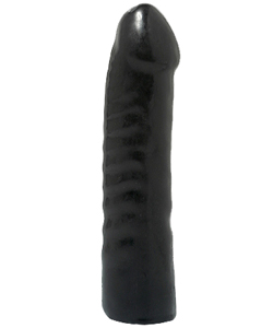 Basix 7.5 Inch Rubber Works Dong Black