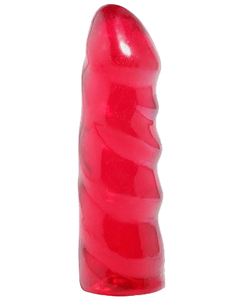 6 Inch Basix Rubber Works Dong Red